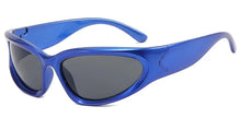 Carica l'immagine nel visualizzatore di Gallery, Unisex Punk Sunglasses Women Trendy Mirror Sports Goggle Sun Glasses Men Hip Hop Steampunk Colorful Eyewear Shades