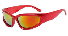 Carica l'immagine nel visualizzatore di Gallery, Unisex Punk Sunglasses Women Trendy Mirror Sports Goggle Sun Glasses Men Hip Hop Steampunk Colorful Eyewear Shades