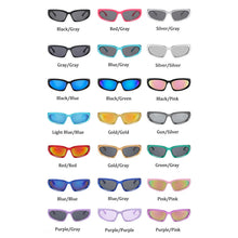Carica l'immagine nel visualizzatore di Gallery, Unisex Punk Sunglasses Women Trendy Mirror Sports Goggle Sun Glasses Men Hip Hop Steampunk Colorful Eyewear Shades