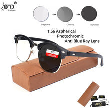 Carica l&#39;immagine nel visualizzatore di Gallery, VANLOOK Photochromic Myopia Glasses Men Women Blue Light Blocking Prescription Glasses Chameleon Lens -0.50-0.75-1.00-1.25-8.00-