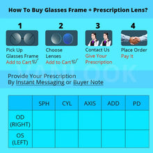 Carica l&#39;immagine nel visualizzatore di Gallery, VANLOOK Prescription Glasses Blue Light Blocking Reading Frame Progressive Multifocal Eyeglasses Myopia Optical Lens