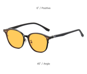 VCKA Aluminum Magnesium 2 IN1 Polarized Myopia Sunglasses Men Women Magnetic Night Vision Clip Prescription Glasses -0.50 to -10