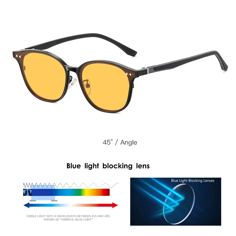 VCKA Aluminum Magnesium 2 IN1 Polarized Myopia Sunglasses Men Women Magnetic Night Vision Clip Prescription Glasses -0.50 to -10