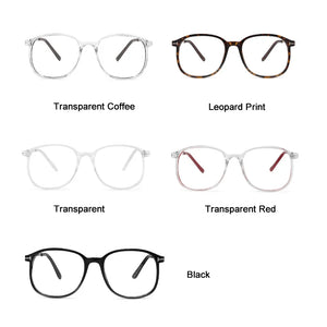 VEGA Eyewear Oval Transparent Glasses Frame Fashionable Leopard Spectacle Frame Eyeglass Frames For Women Mens VG251