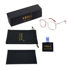 Load image into Gallery viewer, VEGA Eyewear Oval Transparent Glasses Frame Fashionable Leopard Spectacle Frame Eyeglass Frames For Women Mens VG251