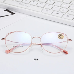 VEGA Eyewear Popular Cat Eye Spectacle Frame For Women Men Retro Glasses Frame Gold Clear Frame Glasses VG254