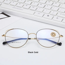 Load image into Gallery viewer, VEGA Eyewear Popular Cat Eye Spectacle Frame For Women Men Retro Glasses Frame Gold Clear Frame Glasses VG254