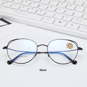 VEGA Eyewear Popular Cat Eye Spectacle Frame For Women Men Retro Glasses Frame Gold Clear Frame Glasses VG254