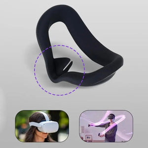 VR Headset Face Silicone Cover Cushion Soft Pads For Oculus Quest 2 VR Accessories