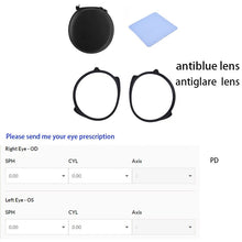 Load image into Gallery viewer, VR Prescription Lenses For Pico 4 Myopia Lens Anti Blue Light Glasses Magnetic Eyeglass Frame Quick Disassemble Accessories