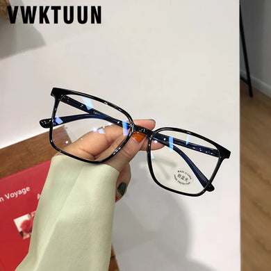 VWKTUUN TR90 Eyeglasses Frame  Anti Blue Light Glasses For Men Women Square Optical Glasses Frame Transparent Bluelight Glasses