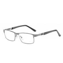 Load image into Gallery viewer, Vanlook Business Men&#39;s Reading Glasses Anti Blue Ray For Computer Half Frame Stainless Steel Presbyopic Glasses 1.0 1.5 2.0 2.5