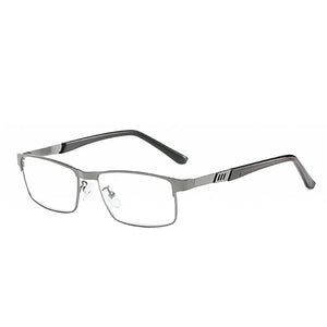 Vanlook Business Men's Reading Glasses Anti Blue Ray For Computer Half Frame Stainless Steel Presbyopic Glasses 1.0 1.5 2.0 2.5