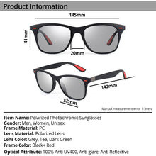 Carica l&#39;immagine nel visualizzatore di Gallery, Vanlook Photochrmic Sunglasses Polarized For Driving  Men Women Sun Glasses Anti UV