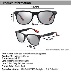 Vanlook Photochrmic Sunglasses Polarized For Driving  Men Women Sun Glasses Anti UV