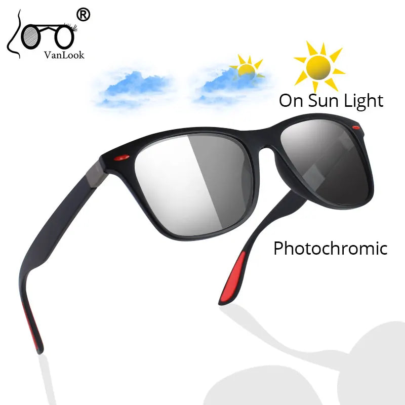 Vanlook Photochrmic Sunglasses Polarized For Driving  Men Women Sun Glasses Anti UV