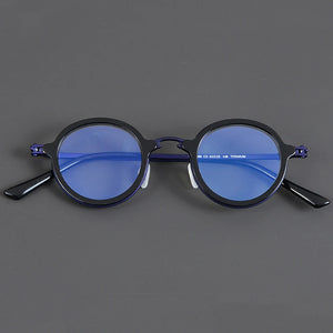 Vintage Acetate Eyeglasses Frame Men Round Myopia Prescription Optical Glasses Women Retro Luxury Brand Glasses Frame Eyewear