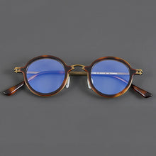 Load image into Gallery viewer, Vintage Acetate Eyeglasses Frame Men Round Myopia Prescription Optical Glasses Women Retro Luxury Brand Glasses Frame Eyewear