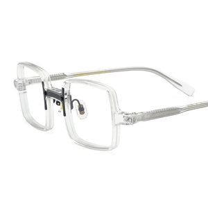 Vintage Acetate Eyeglasses Frame Men Square Myopia Prescription Glasses Women Optical Luxury Retro Glasses Frame Small Eyewear