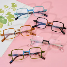 Load image into Gallery viewer, Vintage Acetate Eyeglasses Frame Men Square Myopia Prescription Glasses Women Optical Luxury Retro Glasses Frame Small Eyewear