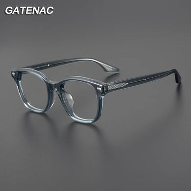 Vintage Acetate Eyeglasses Frame Men   Retro Prescription Myopia Glasses Frame Women   Brand Designer Eyewear