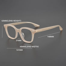 Load image into Gallery viewer, Vintage Acetate Eyeglasses Frame Men   Retro Prescription Myopia Glasses Frame Women   Brand Designer Eyewear