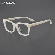 Load image into Gallery viewer, Vintage Acetate Eyeglasses Frame Women Square Retro Prescription Myopia Glasses Frame Men   Luxury Brand Designer Eyewear
