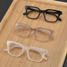 Load image into Gallery viewer, Vintage Acetate Eyeglasses Frame Women Square Retro Prescription Myopia Glasses Frame Men   Luxury Brand Designer Eyewear