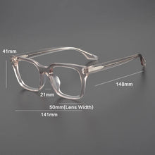 Load image into Gallery viewer, Vintage Acetate Eyeglasses Frame Women Square Retro Prescription Myopia Glasses Frame Men   Luxury Brand Designer Eyewear