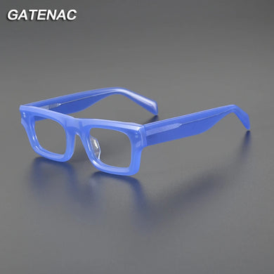 Vintage Acetate Glasses Frame Men   Square Prescription Myopia Eyeglasses Frame Women Retro   Brand Designer Eyewear