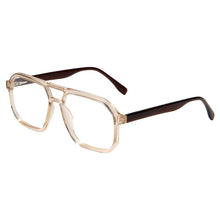 Load image into Gallery viewer, Vintage Acetate Glasses Frame Men Pilot Double Beam Prescription Myopia Eyeglasses Frame Women   Brand Spring Legs Eyewear