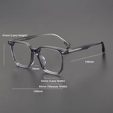 Load image into Gallery viewer, Vintage Acetate Glasses Frame Men Retro Designer Square Prescription Myopia Eyeglasses Frame Women     Brand Eyewear