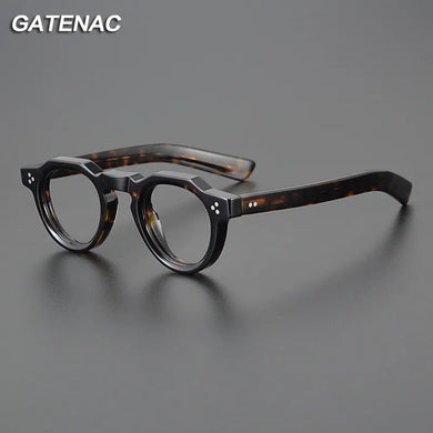 Vintage Acetate Glasses Frame Men Retro Prescription Myopia Eyeglasses Frame Women   Japan Luxury Brand Designer Eyewear