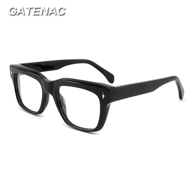 Vintage Acetate Glasses Frame Men Square Prescription Myopia Optical Eyeglasses Women   Luxury Brand Spectacles Eyewear