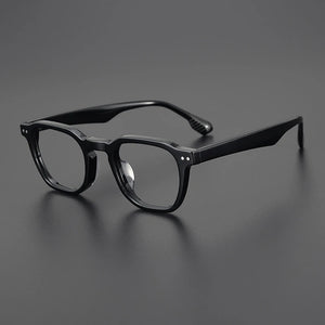Vintage Acetate Glasses Frame Men Square Retro Prescription Myopia Eyeglasses Frame Women   Japan Luxury Designer Eyewear