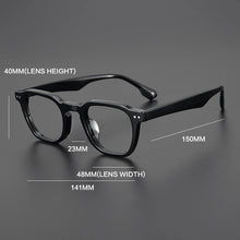 Load image into Gallery viewer, Vintage Acetate Glasses Frame Men Square Retro Prescription Myopia Eyeglasses Frame Women   Japan Luxury Designer Eyewear