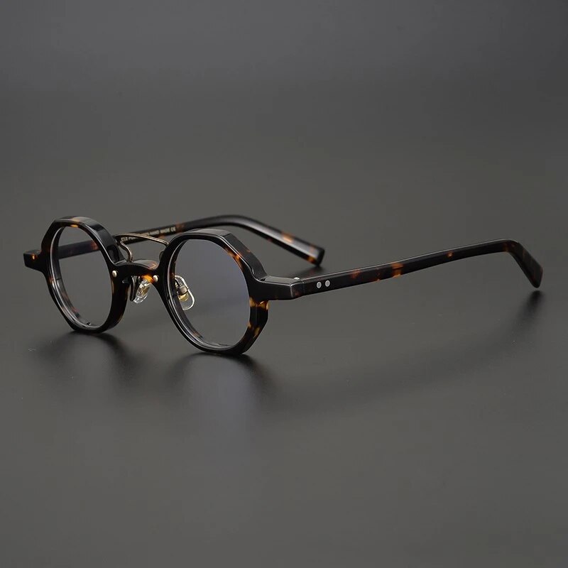 Vintage Acetate Optical Eyeglasses Frame Men Myopia Prescription Glasses Women  Designer Luxury Glasses Frame Eyewear