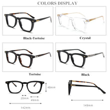 Load image into Gallery viewer, Vintage Acetate Thick Frame Eyeglasses for Men Women Square Full Rim Optical Glasses Frames Retro Myopia Prescription Spectacles