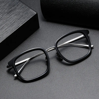 Vintage Acetate Titanium Eyeglasses Frame Men Optical Myopia Prescription Glasses Frame Women Retro Luxury Designer Eyewear