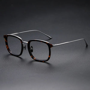 Vintage Acetate Titanium Eyeglasses Frame Men Optical Myopia Prescription Glasses Frame Women Retro Luxury Designer Eyewear