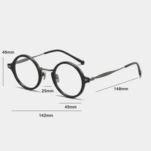 Load image into Gallery viewer, Vintage Acetate Titanium Eyeglasses Frame Men Round Myopia Prescription Glasses Frame Women Retro Japan   Brand Eyewear