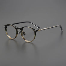 Load image into Gallery viewer, Vintage Acetate Titanium Glasses Frame Men   Prescription Myopia Eyeglasses Frame Women Retro Luxury Brand Optics Eyewear