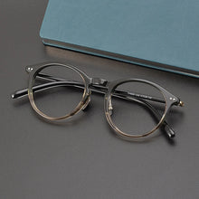 Load image into Gallery viewer, Vintage Acetate Titanium Glasses Frame Men   Prescription Myopia Eyeglasses Frame Women Retro Luxury Brand Optics Eyewear