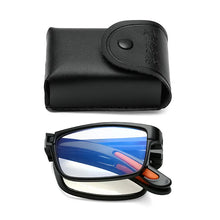 Load image into Gallery viewer, Vintage Blue Light Blocking Reading Glasses Unisex Portable Eyewear with Glasses Box  Men Women Foldable Presbyopia Eyeglasses