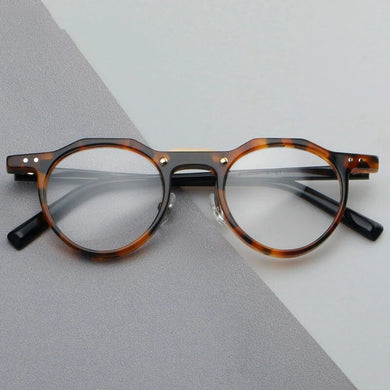 Vintage Brand Polygon Acetate Optical Glasses Frames Men Women Prescription Eyeglasses