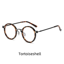 Load image into Gallery viewer, Vintage  Brand Eyeglass Frame Men's Round Frame Punk Style Metal Anti Blue Light Computer Reading Glasses Presbyopia