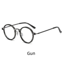 Load image into Gallery viewer, Vintage  Brand Eyeglass Frame Men's Round Frame Punk Style Metal Anti Blue Light Computer Reading Glasses Presbyopia