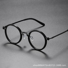 Load image into Gallery viewer, Vintage Eyeglass Frame Men's Round Frame Punk Style Metal Anti Blue Light Flat Mirror Eyewear