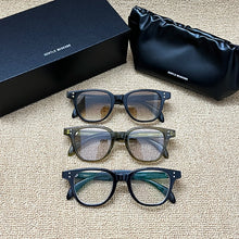 Load image into Gallery viewer, Vintage GENTLE Eyeglasses Frames Optical Square Myopia Reading Prescription Gradient Glasses UV400 Women Men With Original Case