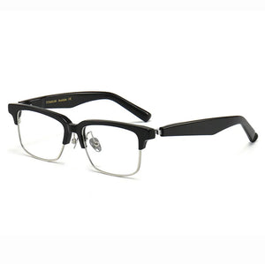 Vintage Handmade Acetate Eyeglasses Frame Retro Men Optical Eyewear Top Quality Prescription Glasses Women